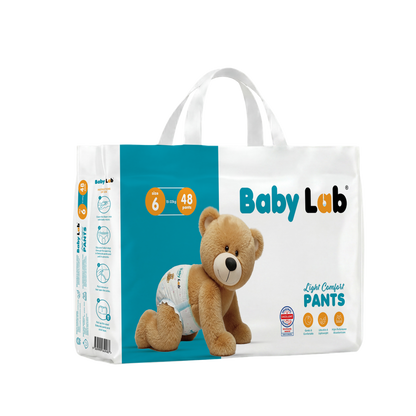 BabyLab (Light Comfort) Nappy Pants | Ultra Thin & Soft Baby Pull up Nappy (SIZE 6)