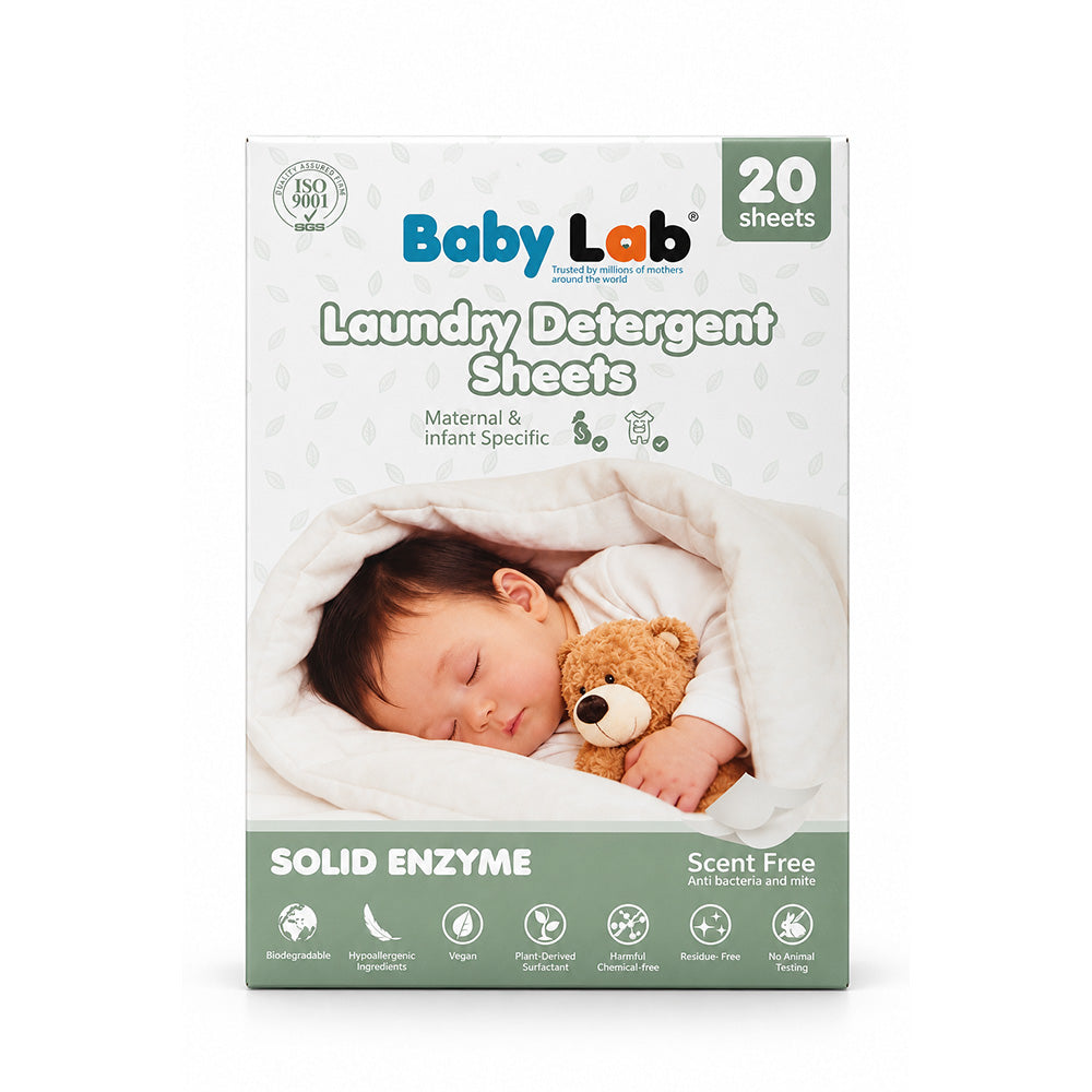 BabyLab Laundry Detergent Sheets, 20 Sheets