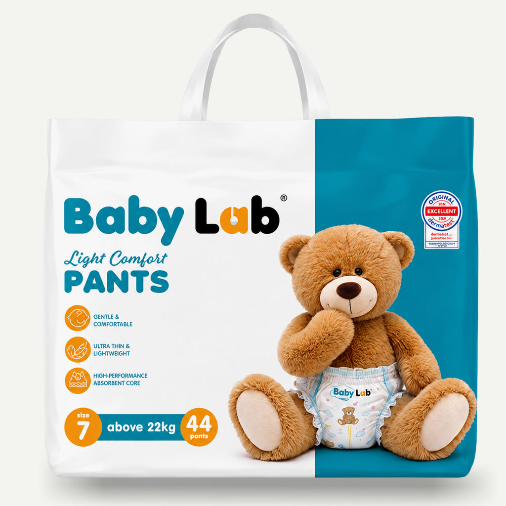Baby Lab Light Comfort Nappy Pants - 44pcs - Size 7 (22+ kg)