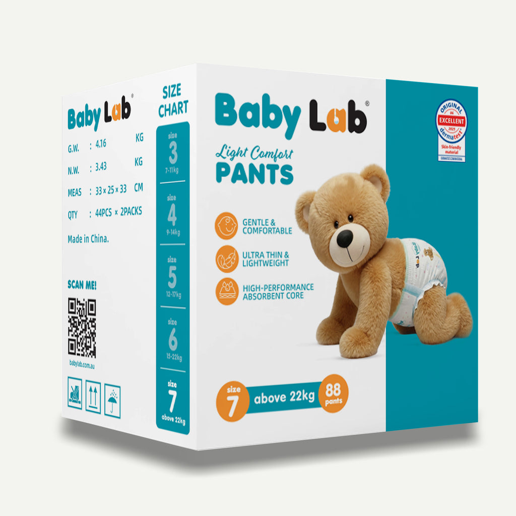Baby Lab Light Comfort Nappy Pants (Jumbo pack - 88 pcs) - Size 7 (22+ kg)
