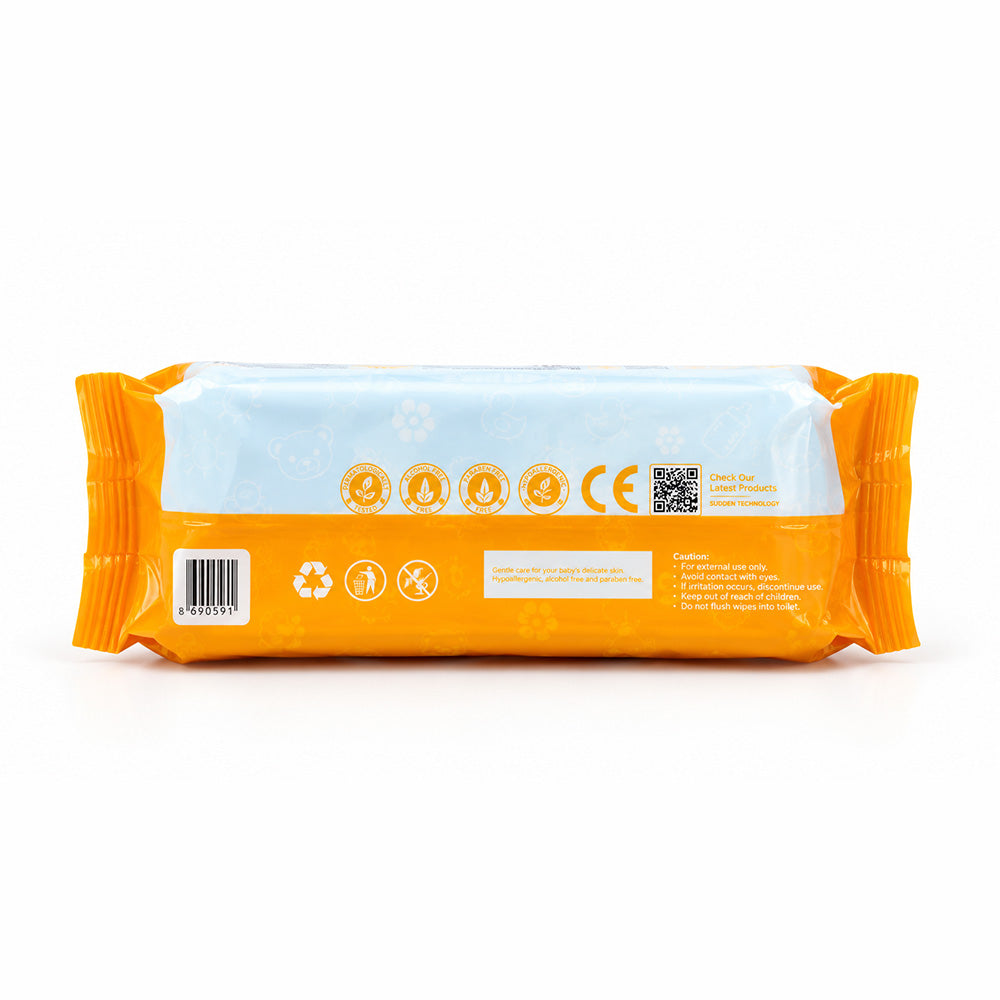 BabyLab Premium Pocket Wipes, 8 Pieces